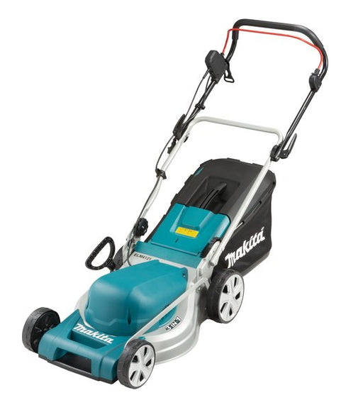 EAN 0088381859158 - Makita ELM4121 cortadora de césped Corriente alterna Negro, Azul imagen 1