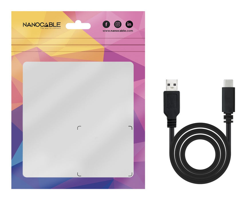 EAN 8433281007703 - Nanocable USB 2.0, 0.5m cable USB 0,5 m USB C USB A Negro imagen 4