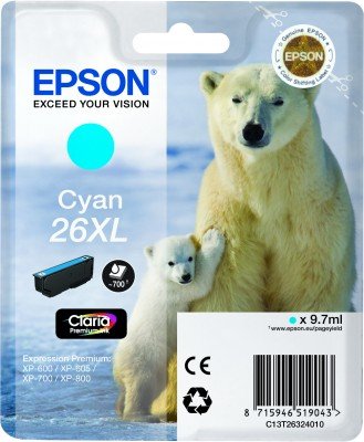 EAN 8715946519043 - Epson Polar bear 26XL cartucho de tinta 1 pieza(s) Original Alto rendimiento (XL) imagen 2