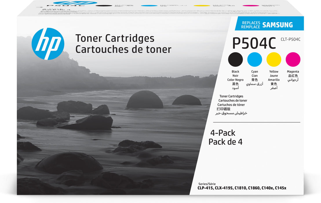 EAN 0191628444922 - Samsung CLT-P504C 4-pack Cyan/Magenta/Yellow/Black Original Toner Cartridge cartucho de tóner 4 pieza(s)  imagen 1
