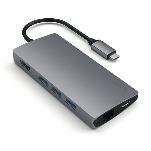 EAN 0879961007140 - Satechi Multi-Port Adapter V2 Dock st. USB 3.2 Gen 1 (3.1 Gen 1) Type-C Gris imagen 1