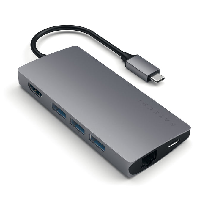 EAN 0879961007140 - Satechi Multi-Port Adapter V2 Dock st. USB 3.2 Gen 1 (3.1 Gen 1) Type-C Gris imagen 1