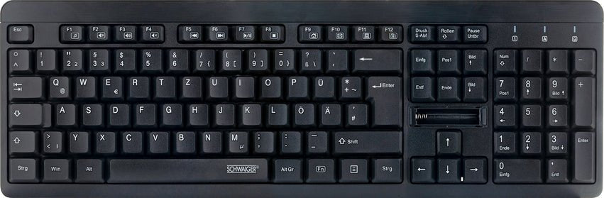 EAN 4004005034172 - Schwaiger WKB1000 013 teclado Universal RF inalámbrico QWERTZ Alemán Negro imagen 2