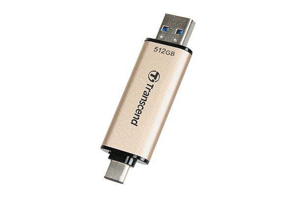 EAN 0760557850342 - Transcend JetFlash 930C unidad flash USB 512 GB USB Type-A / USB Type-C 3.2 Gen 1 (3.1 Gen 1) Oro imagen 2