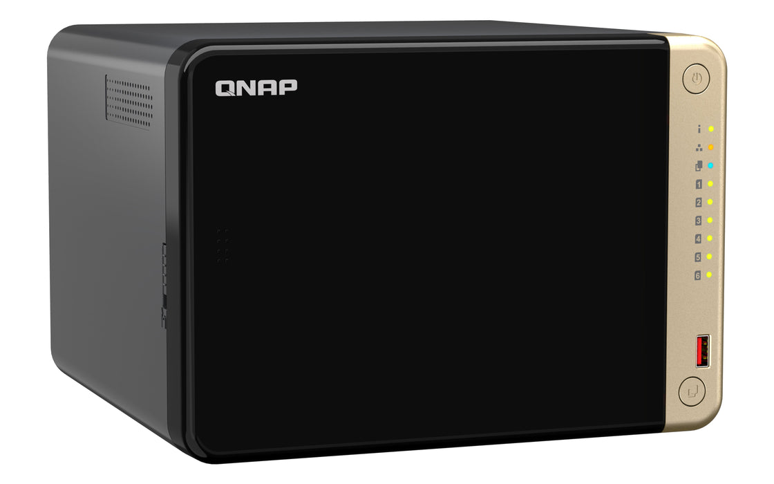 EAN 4711103082317 - QNAP TS-664 NAS Torre Intel® Celeron® N5095 8 GB DDR4 0 TB QNAP QTS Negro, Bronce imagen 3