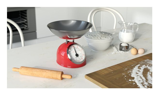 EAN 8590393325085 - Eta ETA577790030 báscula de cocina Rojo, Acero inoxidable, Blanco Encimera Alrededor Báscula de cocina me imagen 6