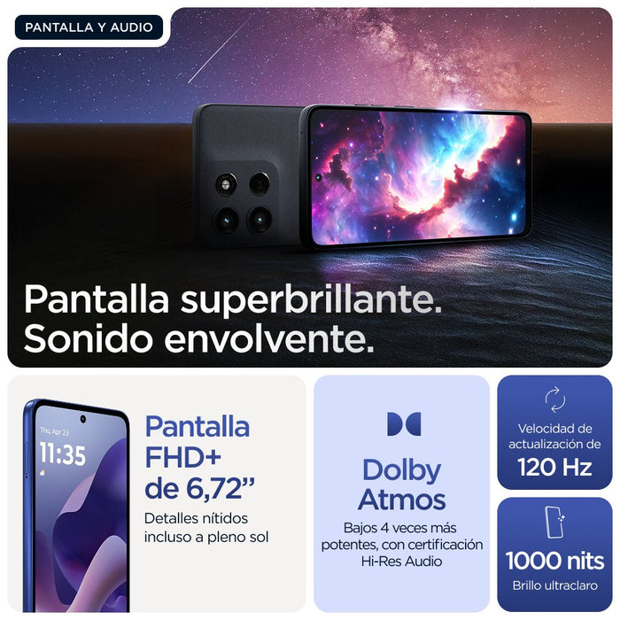 EAN 8033779080593 - Motorola moto g56 5G 17,1 cm (6.72") Ranura híbrida Dual SIM Android 15 USB Tipo C 8 GB 256 GB 5200 mAh A imagen 13