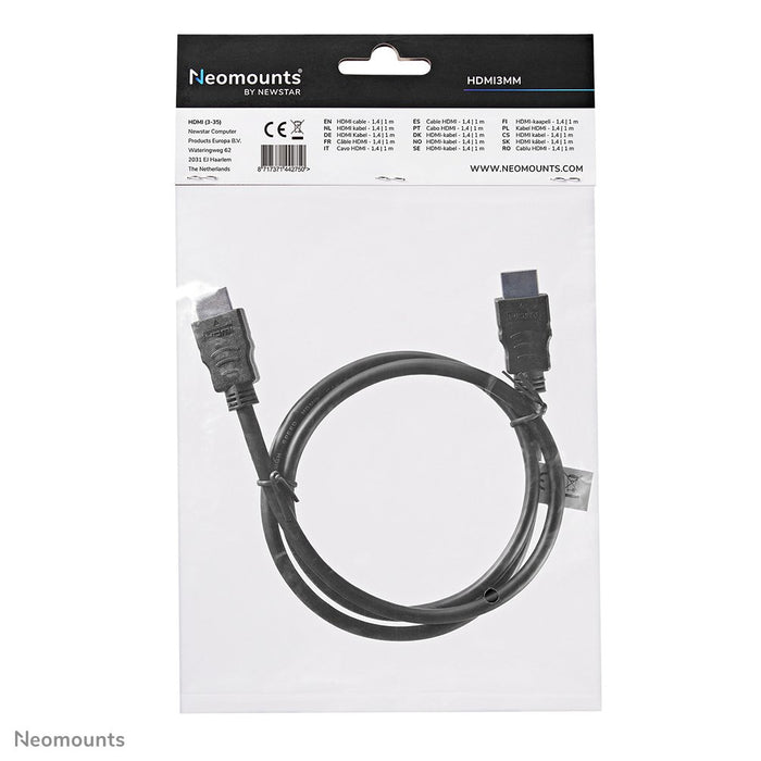 EAN 8717371442750 - Neomounts HDMI3MM cable HDMI 1 m HDMI tipo A (Estándar) Negro imagen 5