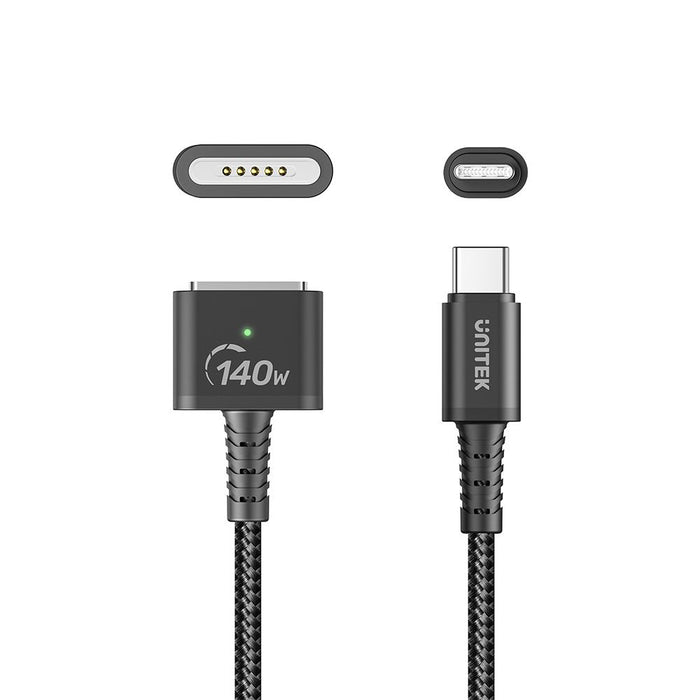 EAN 4894160050014 - UNITEK C14121BK-2M cable de transmisión Negro MagSafe 3 USB C imagen 3