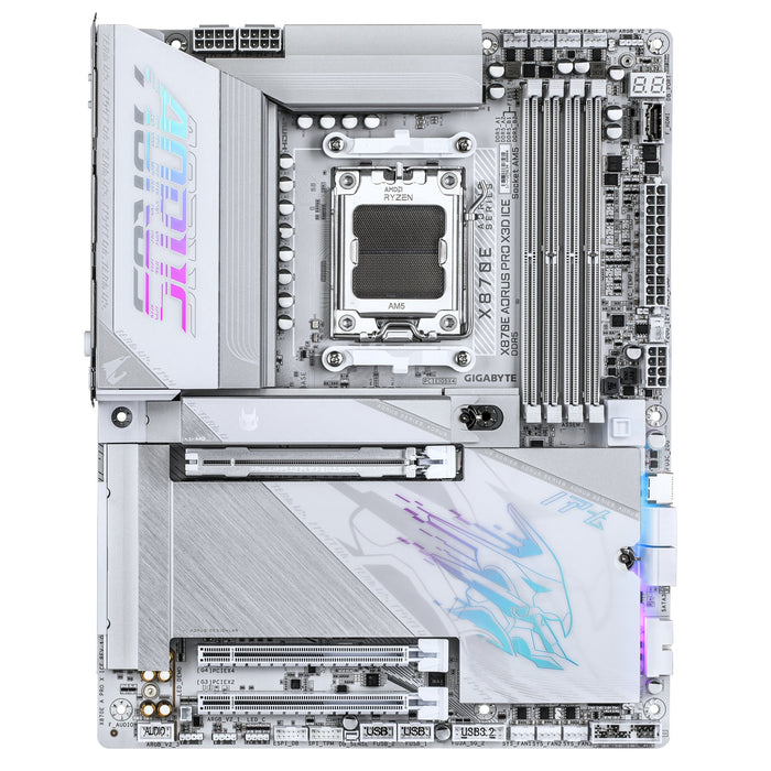 EAN 4719331876487 - GIGABYTE X870E AORUS PRO X3D ICE AMD X870E Zócalo AM5 ATX imagen 2