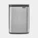EAN 8710755222849 - Brabantia Bo Waste Bin 4 L Rectangular Acero Negro, Acero imagen 1