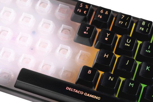 EAN 7333048069023 - Deltaco Gaming GAM-158-DE teclado Juego USB QWERTZ Alemán Negro, Transparente imagen 4