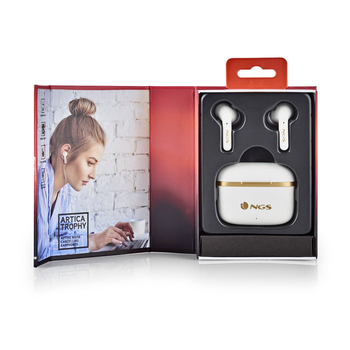 EAN 8435430620221 - NGS ARTICA TROPHY Auriculares Inalámbrico Dentro de oído Llamadas/Música USB Tipo C Bluetooth Oro, Blanco imagen 6