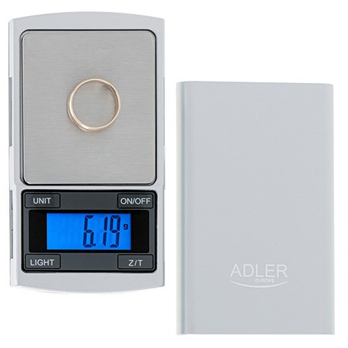 EAN 5902934837262 - Adler AD 3168 báscula de precisión Plata 100 g 0,01 g dwt, g, oz, ozt imagen 2