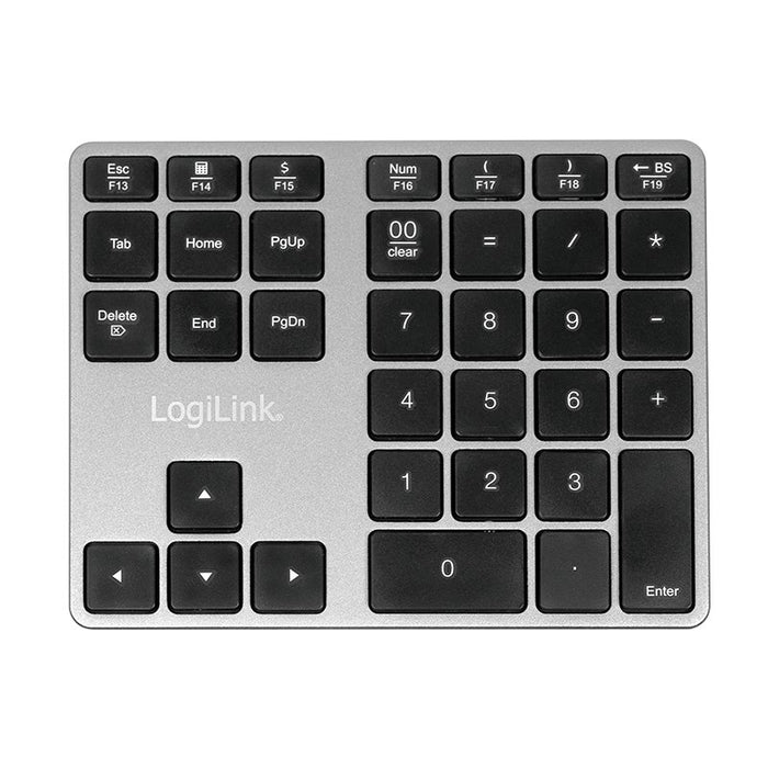 EAN 4052792054224 - LogiLink ID0187 teclado numérico Universal Bluetooth Aluminio, Negro imagen 2
