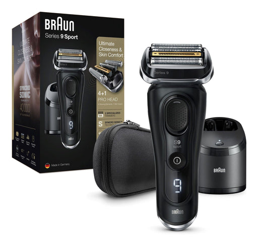 EAN 8700216808101 - Braun Series 9 9352cc Sport Máquina de afeitar de láminas Recortadora Negro, Gris imagen 2