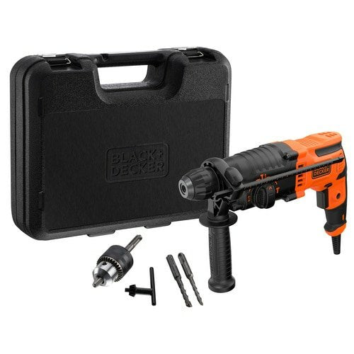 EAN 5035048730454 - Black & Decker BEHS01K-QS taladro 1600 RPM SDS Plus Negro, Naranja imagen 5