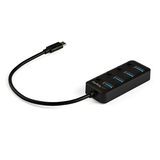 EAN 0065030874335 - StarTech.com HB30C4AIB hub de interfaz USB 3.2 Gen 1 (3.1 Gen 1) Type-C 5000 Mbit/s Negro imagen 1