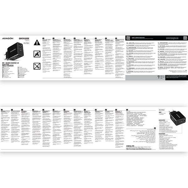 EAN 8595247904485 - Axagon ACU-PQ22 cargador de dispositivo móvil Teléfono móvil, Batería portátil, Smartphone, Reloj intelig imagen 11