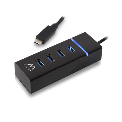 EAN 8054392614620 - Ewent EW1137 hub de interfaz USB 3.2 Gen 1 (3.1 Gen 1) Type-C 5000 Mbit/s Negro imagen 1