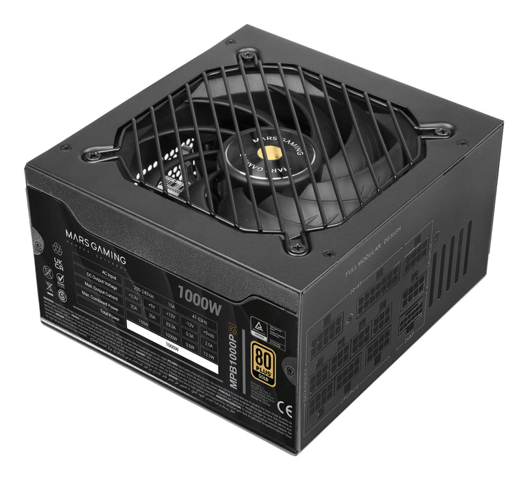 EAN 8435693110163 - Mars Gaming MPB1000PSI unidad de fuente de alimentación 1000 W 24-pin ATX ATX Negro imagen 3