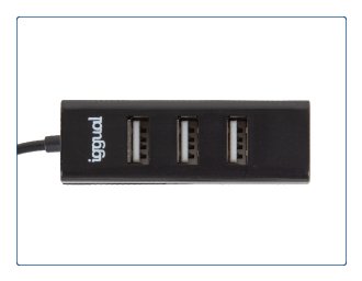 EAN 8435364318997 - iggual HUB-A-4p USB 2.0 480 Mbit/s Negro imagen 2