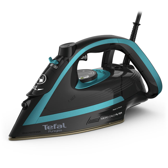 EAN 3121040086490 - Tefal Puregliss FV8066 Plancha vapor-seco Durilium AirGlide Autoclean soleplate 3000 W Negro, Azul imagen 1