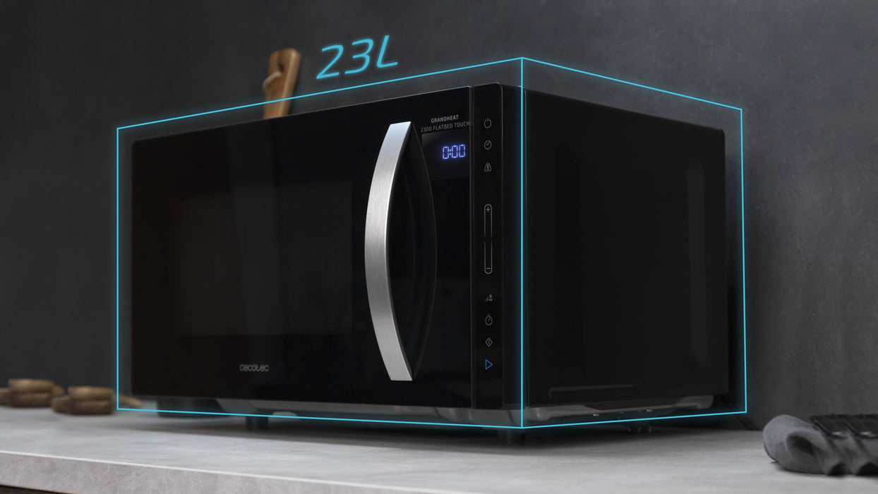 EAN 8435484013604 - Cecotec GrandHeat 2300 Flatbed Touch Negro Solo microondas Encimera 23 L 800 W imagen 2