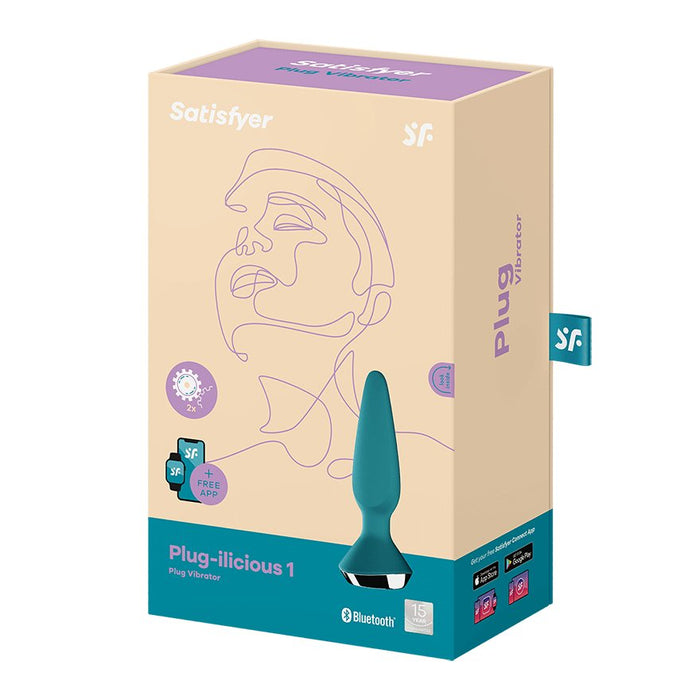 EAN 4061504003214 - Satisfyer Plug-ilicious 1 Tapón anal Verde Silicio 1 pieza(s) imagen 4
