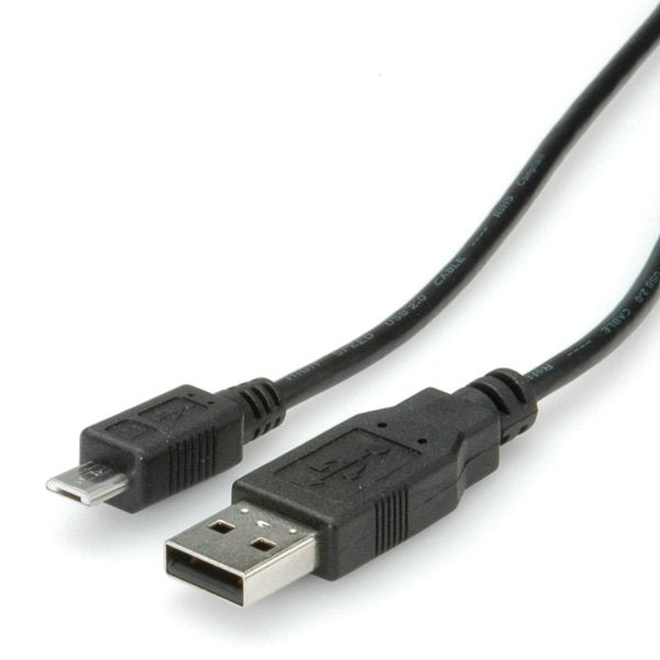 EAN 7611990193844 - ROLINE 11.02.8755 cable USB USB 2.0 3 m USB A Micro-USB B Negro imagen 1