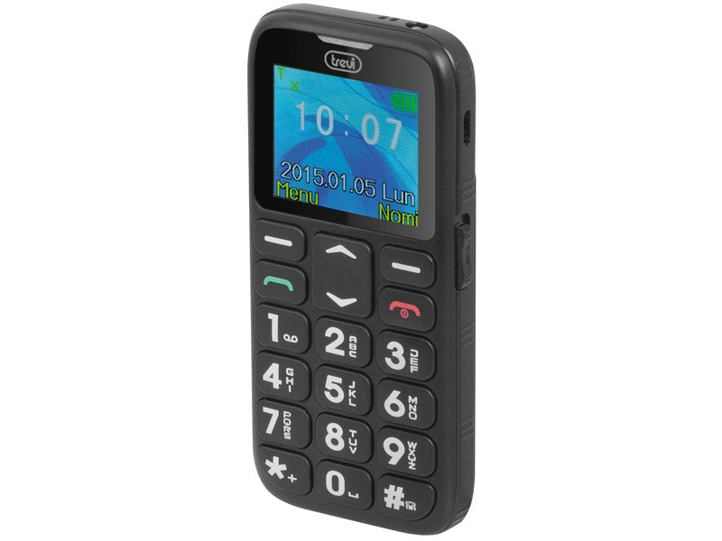 EAN 8011000017488 - Trevi Sicuro 10 4,5 cm (1.77") Negro Teléfono para personas mayores imagen 3