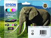 EAN 8715946519371 - Epson Elephant C13T24384020 cartucho de tinta 1 pieza(s) Original Negro, Cian, Cian claro, Magenta claro, imagen 3