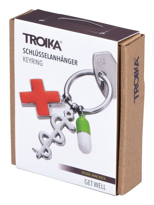 EAN 4024024110367 - TROIKA GET WELL Llavero de anilla Multicolor, Plata imagen 4