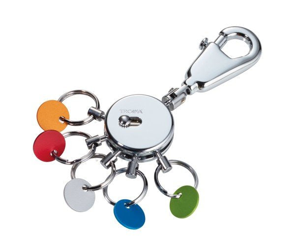 EAN 4024023113376 - TROIKA Patent Colour Llavero mosquetón Multicolor, Plata imagen 2