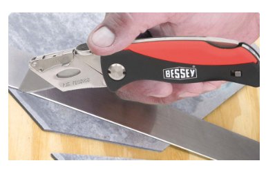 EAN 4010220030509 - BESSEY DBKPH-EU cúter Negro, Rojo Cuchillo de hoja fija imagen 2