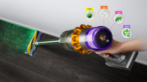 EAN 5025155081754 - Dyson V15 Detect Absolute Aspiradora escoba 2 en 1 Batería Secar Sin bolsa 660 W Níquel, Amarillo imagen 2