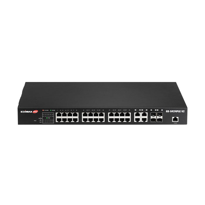 EAN 4717964704276 - Edimax GS-5424PLC V2 switch Gestionado Gigabit Ethernet (10/100/1000) Energía sobre Ethernet (PoE) 1U Neg imagen 1