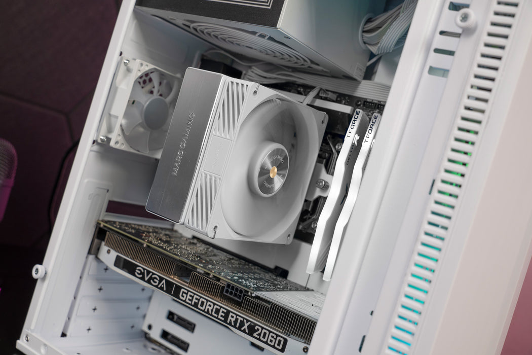 EAN 8435693112037 - Mars Gaming MCPU-X4W Procesador Refrigerador de aire 12 cm Blanco 1 pieza(s) imagen 11