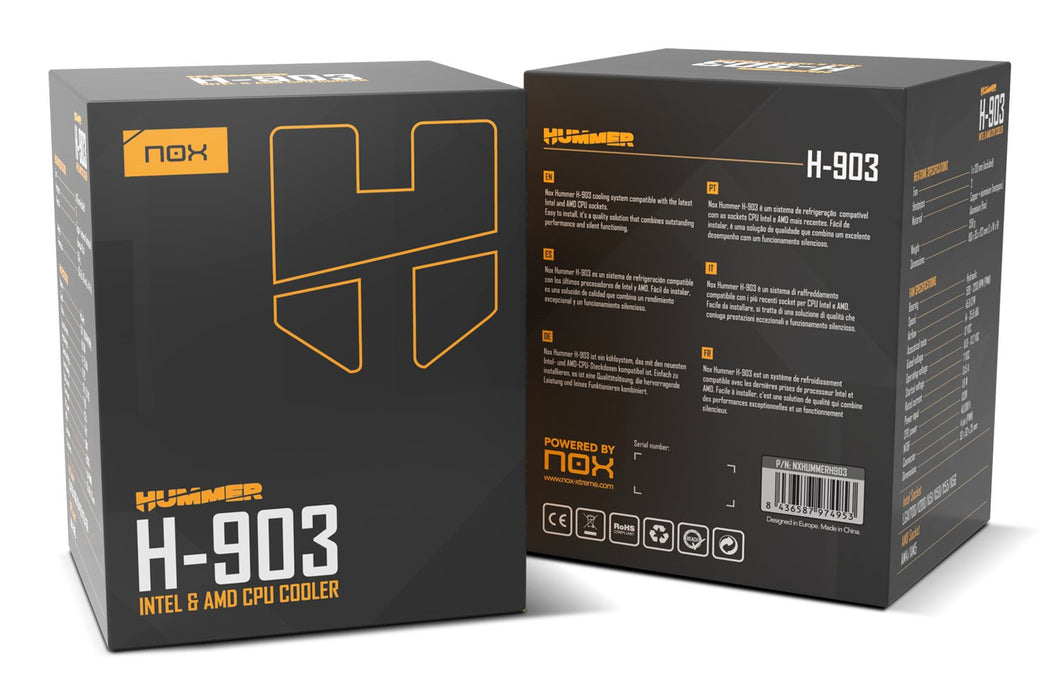 EAN 8436587974953 - NOX Hummer H-903 Procesador Refrigerador de aire 9,2 cm Negro imagen 7