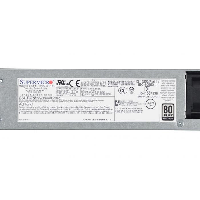 EAN 0672042338221 - Supermicro PWS-804P-1R unidad de fuente de alimentación 800 W Acero inoxidable imagen 3