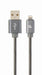 EAN 8716309106245 - Cablexpert CC-USB2S-AMLM-1M-BG cable de conector Lightning 8 m Gris imagen 1