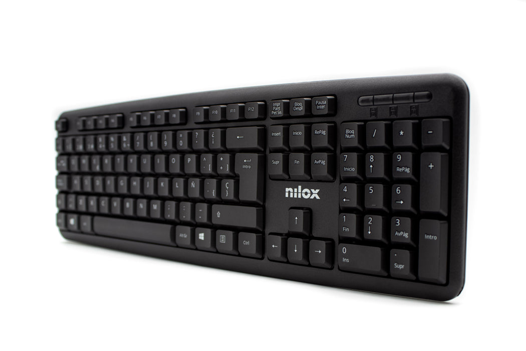 EAN 8436556146145 - Nilox NXKBE000002 teclado Universal QWERTY Español Negro imagen 3