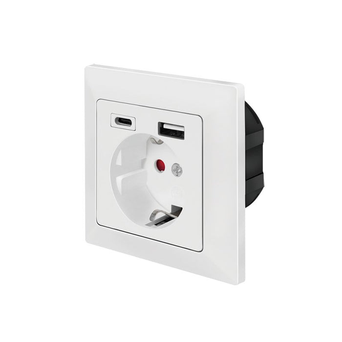 EAN 4052792063066 - LogiLink PA0262 toma de corriente CEE 7/3 + USB Blanco imagen 1