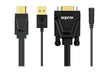 EAN 8435099520849 - Approx APPC22 adaptador de cable de vídeo HDMI tipo A (Estándar) VGA (D-Sub) + 3,5mm Negro imagen 1