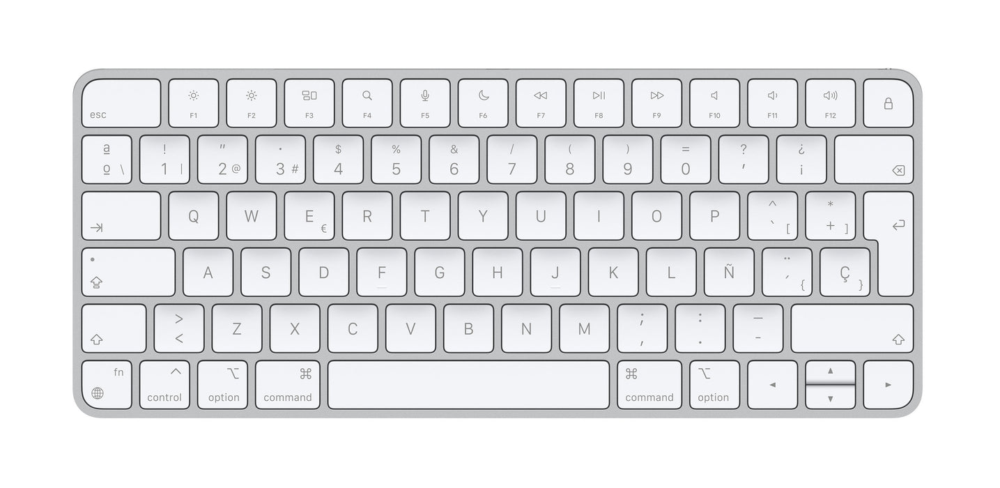 EAN 0194252543443 - Apple Magic teclado Universal USB + Bluetooth Español Aluminio, Blanco imagen 6