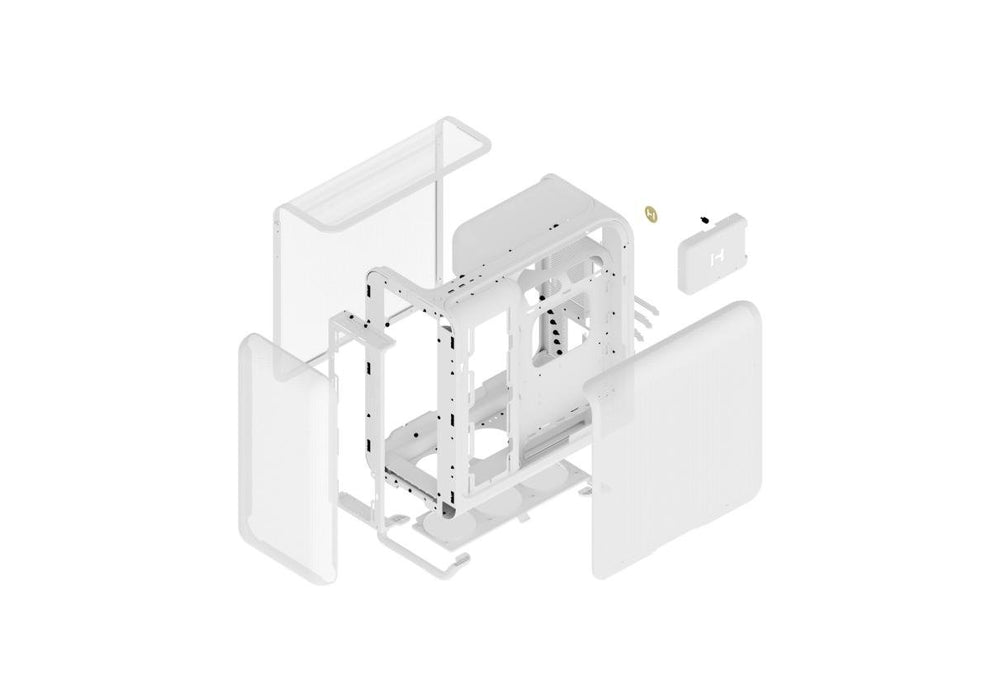 EAN 1220000352537 - HYTE X50 AIR MID TOWER CASE SNOW WHITE imagen 7