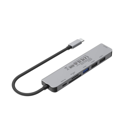 EAN 4894160049117 - UNITEK uHUB S7+ Alámbrico USB 3.2 Gen 1 (3.1 Gen 1) Type-C Gris imagen 2
