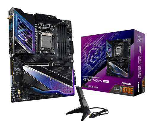 EAN 4710483949654 - Asrock MK X870E NOVA WIFI AMD X870E Zócalo AM5 ATX imagen 1