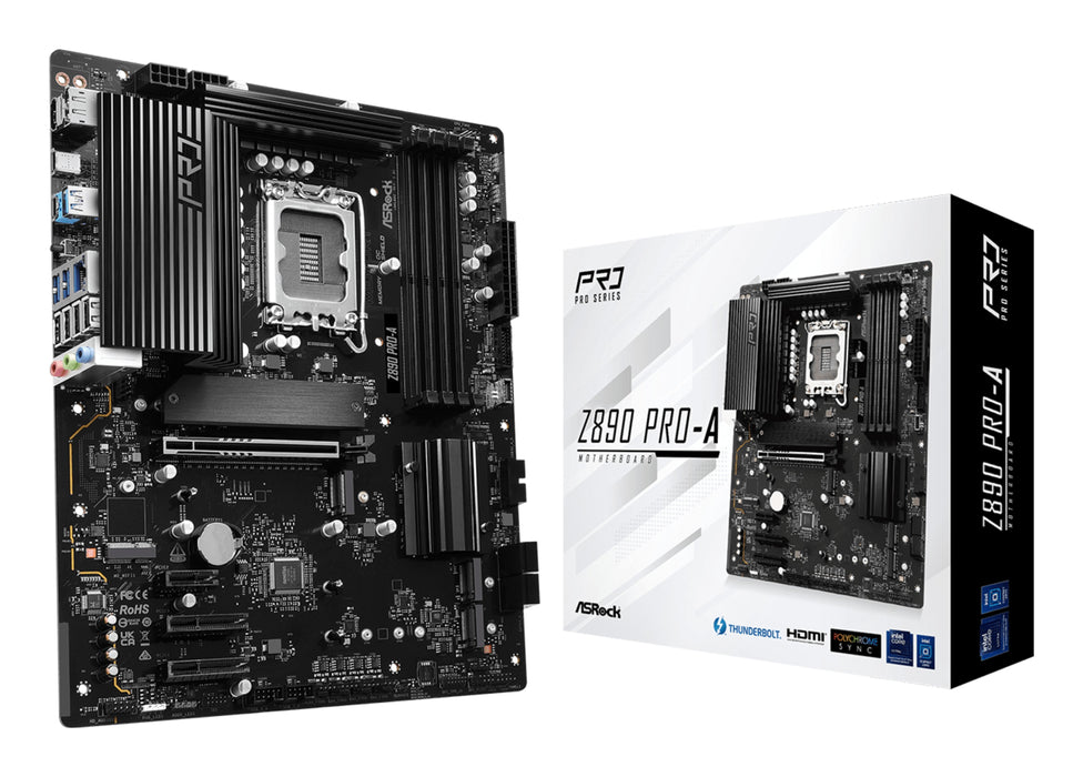 EAN 4710483947537 - Asrock Z890 Pro-A Intel Z890 LGA 1851 (Socket V1) ATX imagen 1