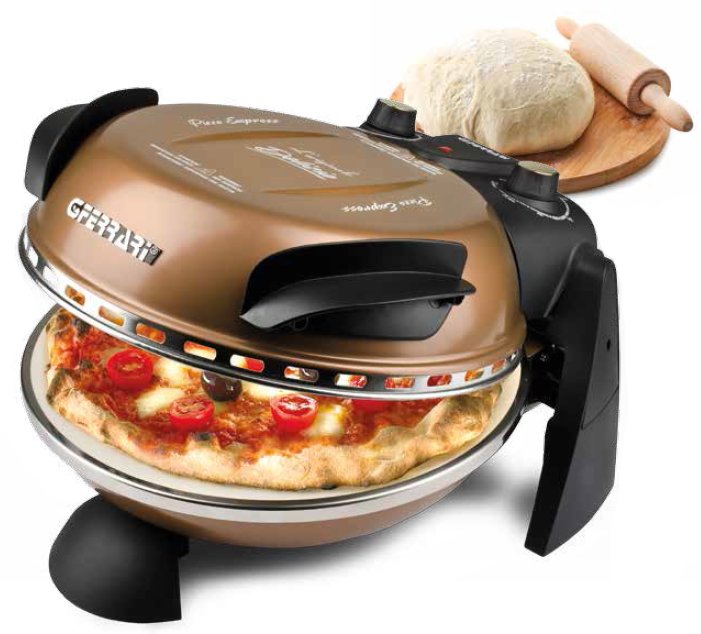 EAN 8056095874875 - G3 Ferrari Delizia fabricante de pizza y hornos 1 Pizza(s) 1200 W Negro, Bronce imagen 2